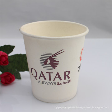 7oz Airline 230GSM Papier Tasse Hot Cold Kaffee Papier Tasse